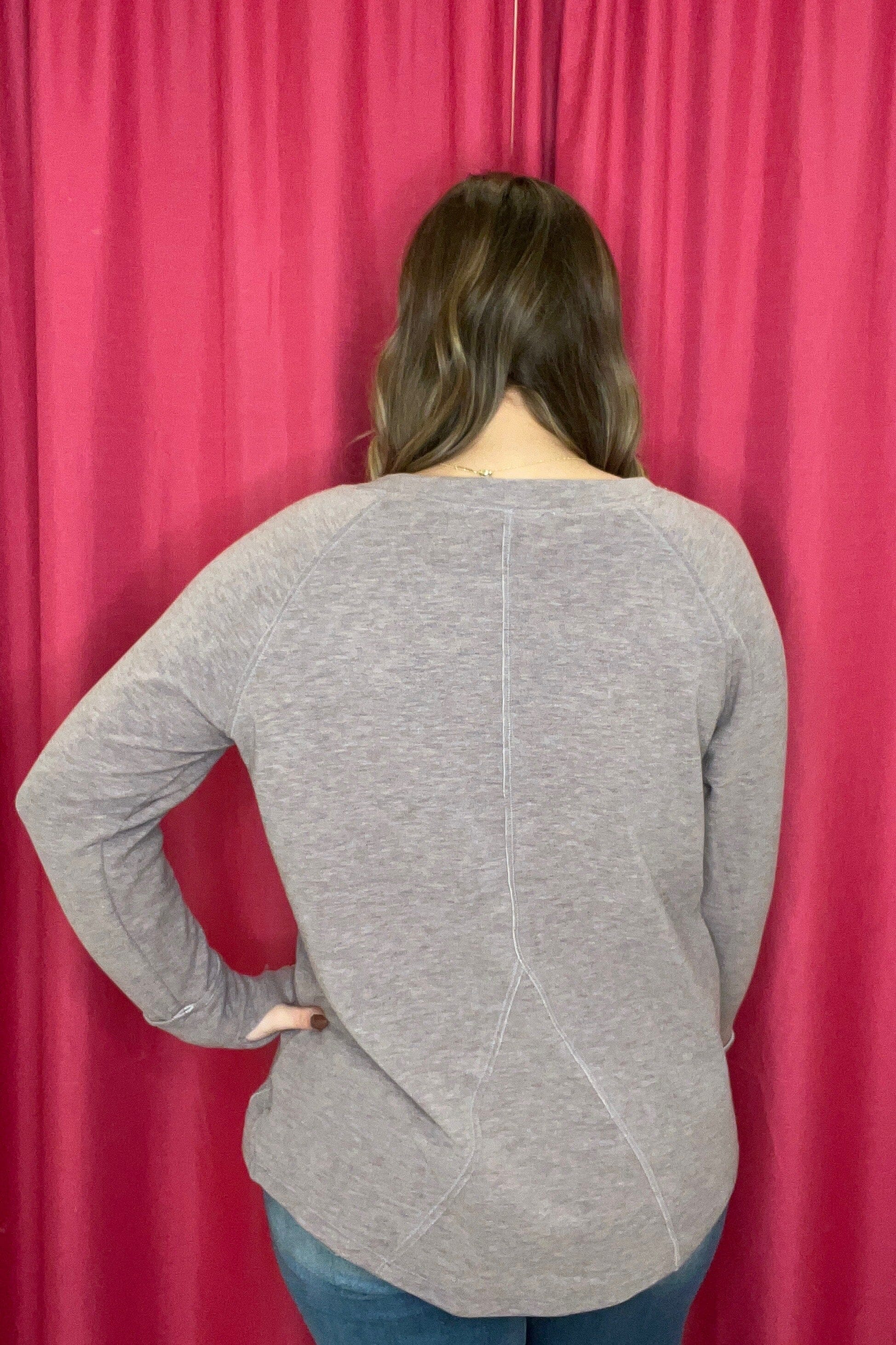 Long Sleeve Crew Neck Super Soft MISSY TOP SPECIAL KEREN HART 