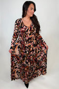 Smocked Waist Maxi Dress - Multicolor DRESS:~~Unassigned~~ TRIBAL 