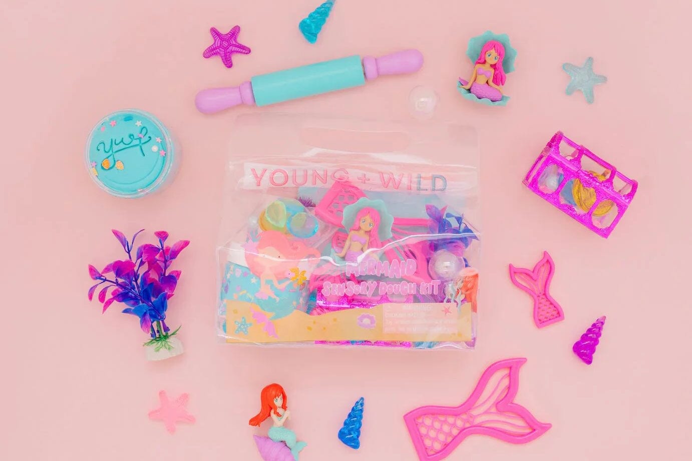 Sensory Dough Kit GIFT/OTHER YOUNG + WILD &amp; FRIEDMAN MERMAID 