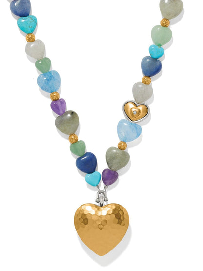 One Heart Multi Heart Bead Necklace BJEWELRY:~~Unassigned~~ Brighton Collectables 