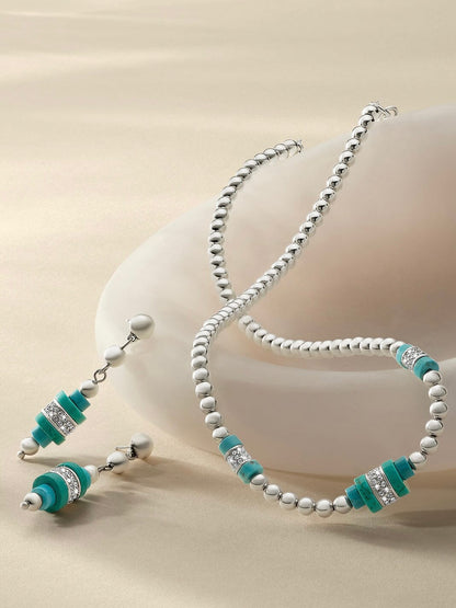 Meridian Petite Sphere Turquoise Post Drop Earrings BJEWELRY:~~Unassigned~~ Brighton Collectables 