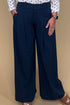 High Rise Pleated Wide Leg Trouser BOTTOMS LIVERPOOL 