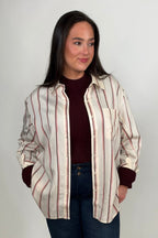 Oversized Shirt W/ Special Slv MISSY TOP SPECIAL TRIBAL 