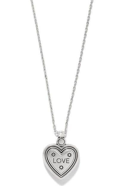 Mosaic Heart Two Tone Petite Necklace BJEWELRY Brighton Collectables 