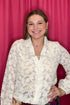 Long Sleeve Textured V-Neck Blouse JR TOP DRESSY ALLIE & ROSE 