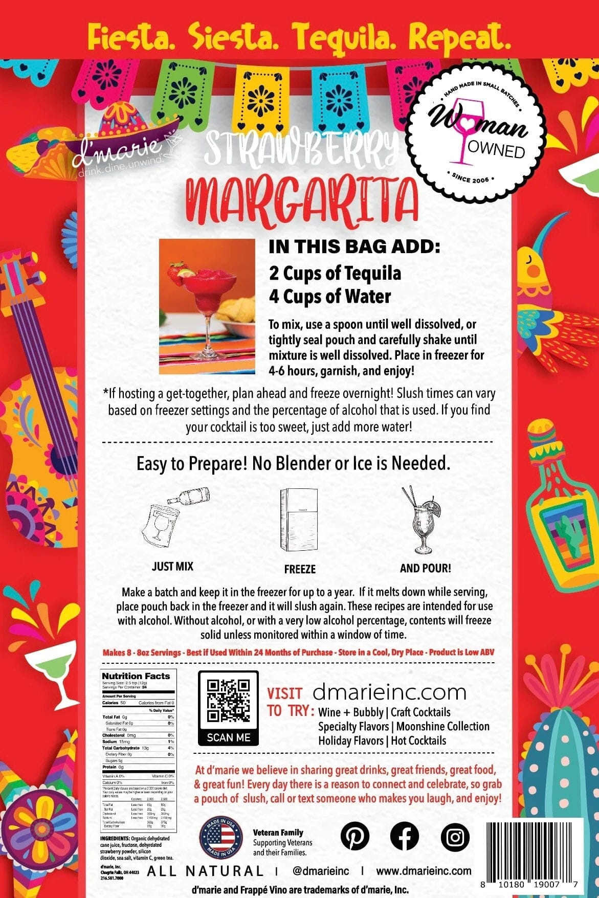 Strawberry Margarita Cocktail Slush Mix