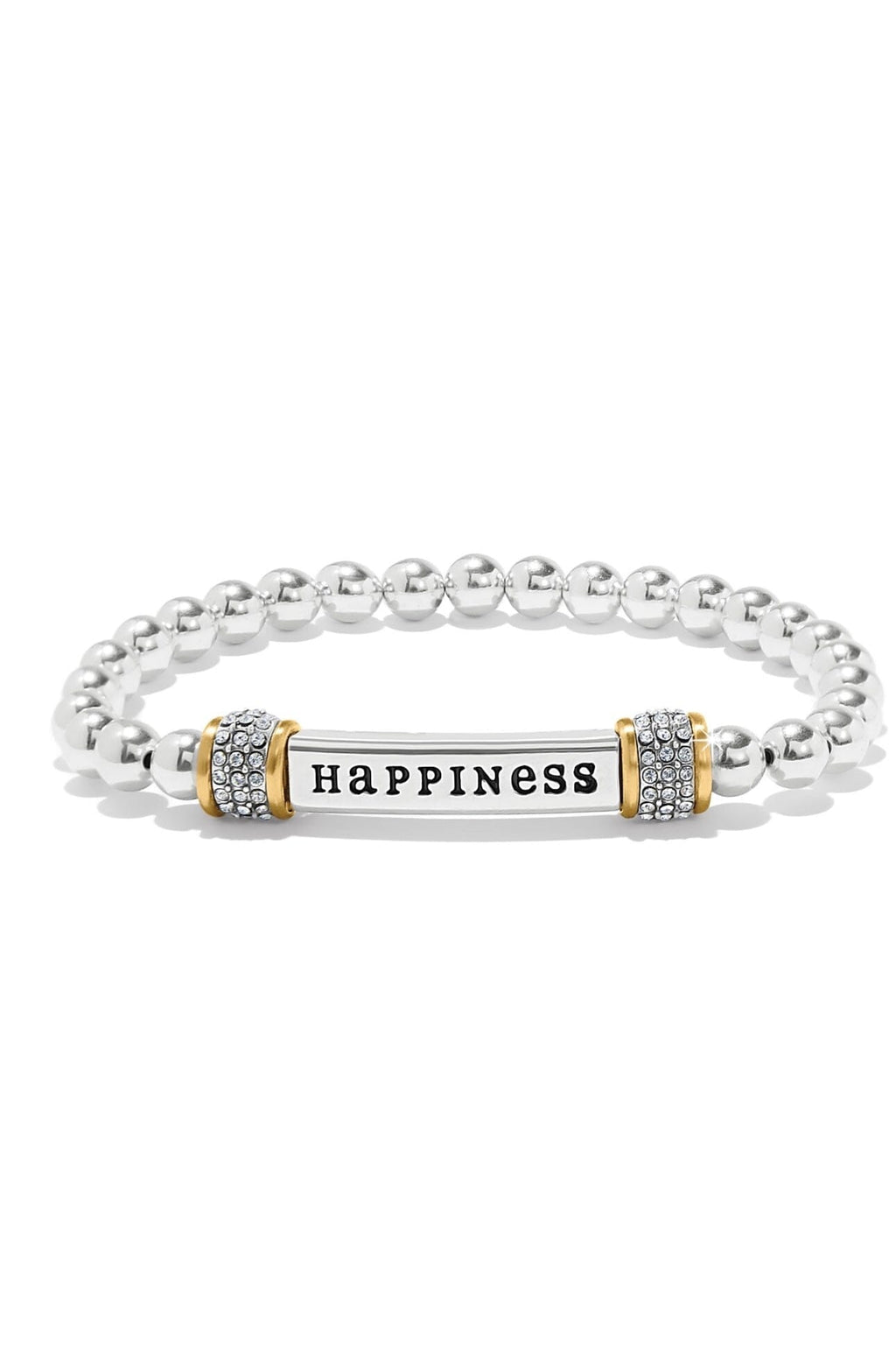 Meridian Happiness Two Tone Stretch Bracelet BJEWELRY Brighton Collectables 