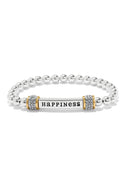 Meridian Happiness Two Tone Stretch Bracelet BJEWELRY Brighton Collectables 