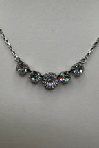 Five Stone Halo Pendant in "On A Clear Day" BETTERBRANDJEWELRY Mariana 