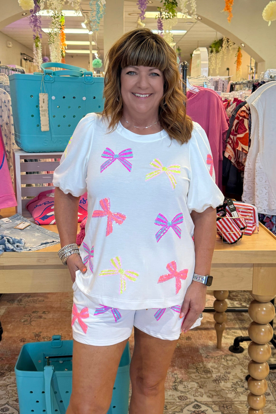 Tina Bows Matching Set JRTOP CASUAL TOP MARYSQUARE