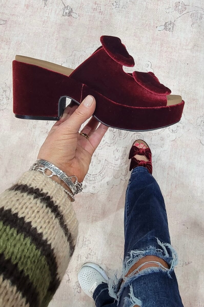 Put a Bow On It - Burgundy Shoe SHOES CORKYS