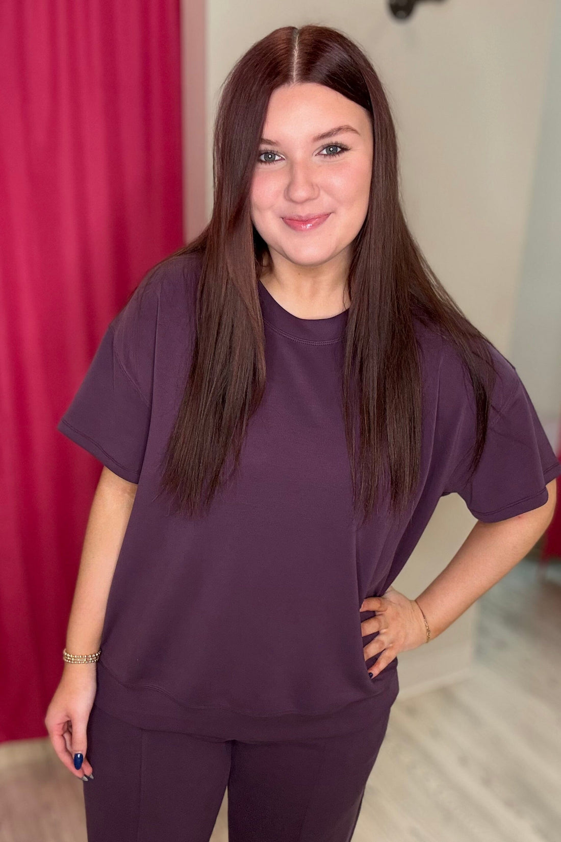 Sofie Buttery Soft Short Sleeve Tee JRTOP CASUAL TOP YELETE