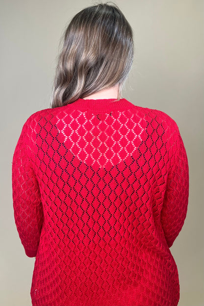 3/4 Sleeve Knit Sweater Cardigan OUTFIT COMPLETER SOUTHERN LADY 