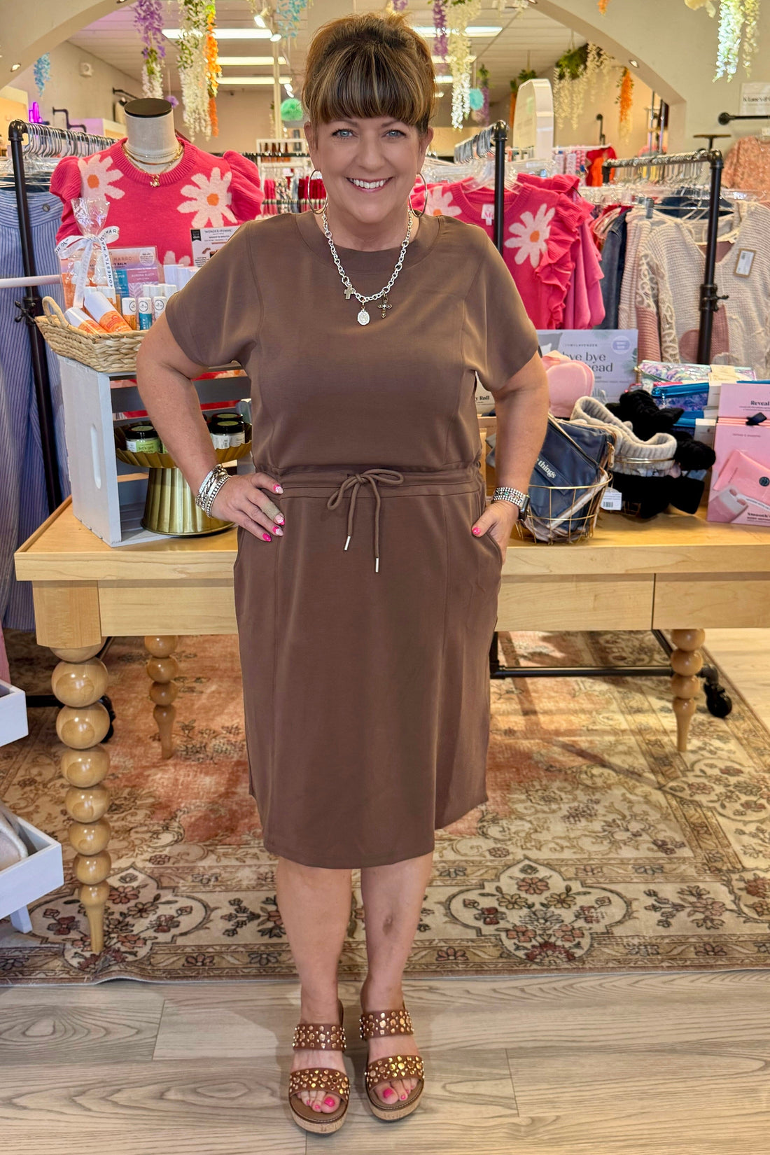 Sofie Soft Modal Scuba Short Dress DRESS YELETE