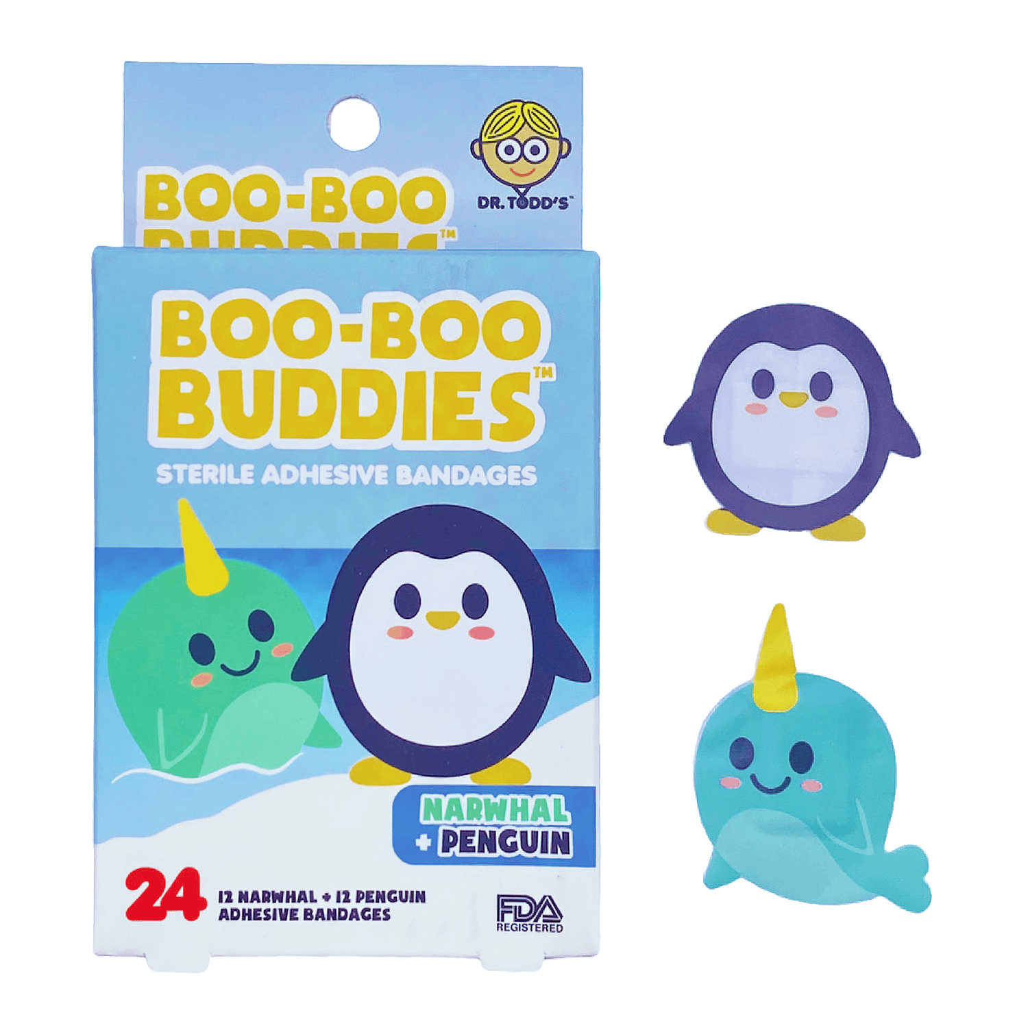 Boo Boo Buddies GIFT/OTHER BOOBOOBUDDIES NARWHAL/PENGUIN 