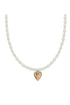 Cascade Embrace Pearl Heart Necklace BJEWELRY Brighton Collectables 