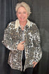 Long Sleeve Leopard Jacket w/Collar OUTFIT COMPLETER VERYJ 