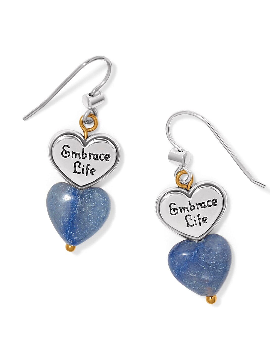 One Heart Duo Heart French Wire Earrings BJEWELRY:~~Unassigned~~ Brighton Collectables 
