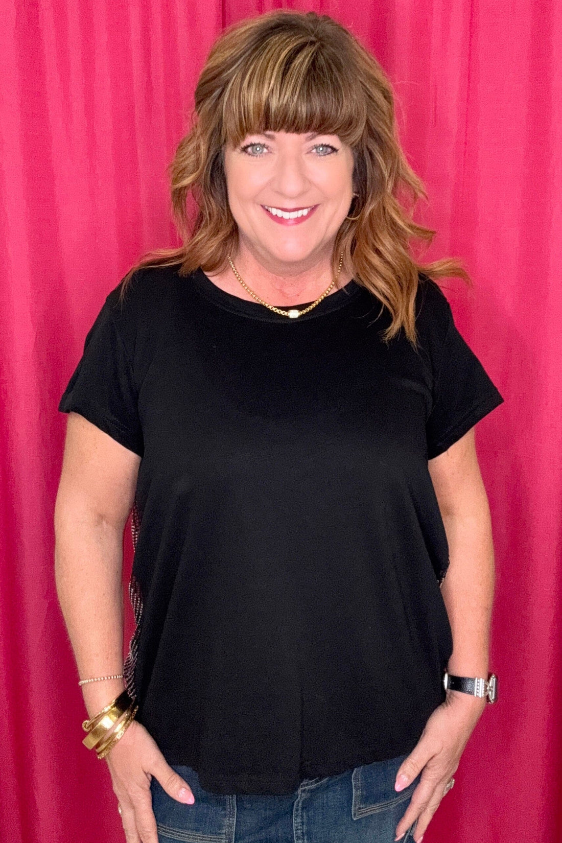 Leave a Little Sparkle Top JRTOP CASUAL TOP STERLING KREEK 