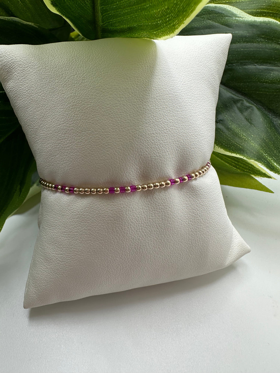 Enewton Hope Joy Pattern 2mm Bead Bracelet- Fuchsia JEWELRY ENEWTON 