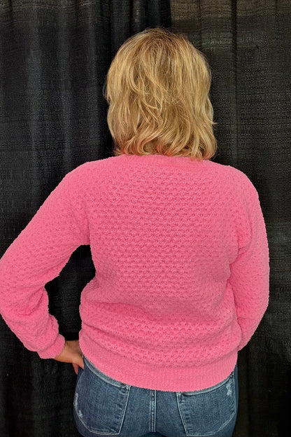 Super Soft Long Sleeve V-Neck Sweater SWEATER ALLIE &amp; ROSE 