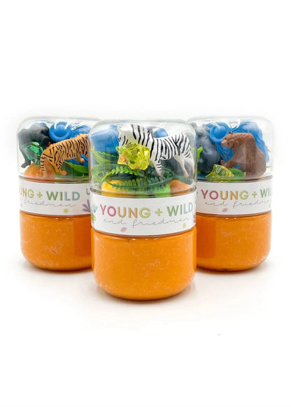 Grab &amp; Go Dough Jar GIFT/OTHER YOUNG + WILD &amp; FRIEDMAN ZOO 