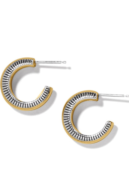 Interlok Noir Small Hoop Earrings BJEWELRY Brighton Collectables 