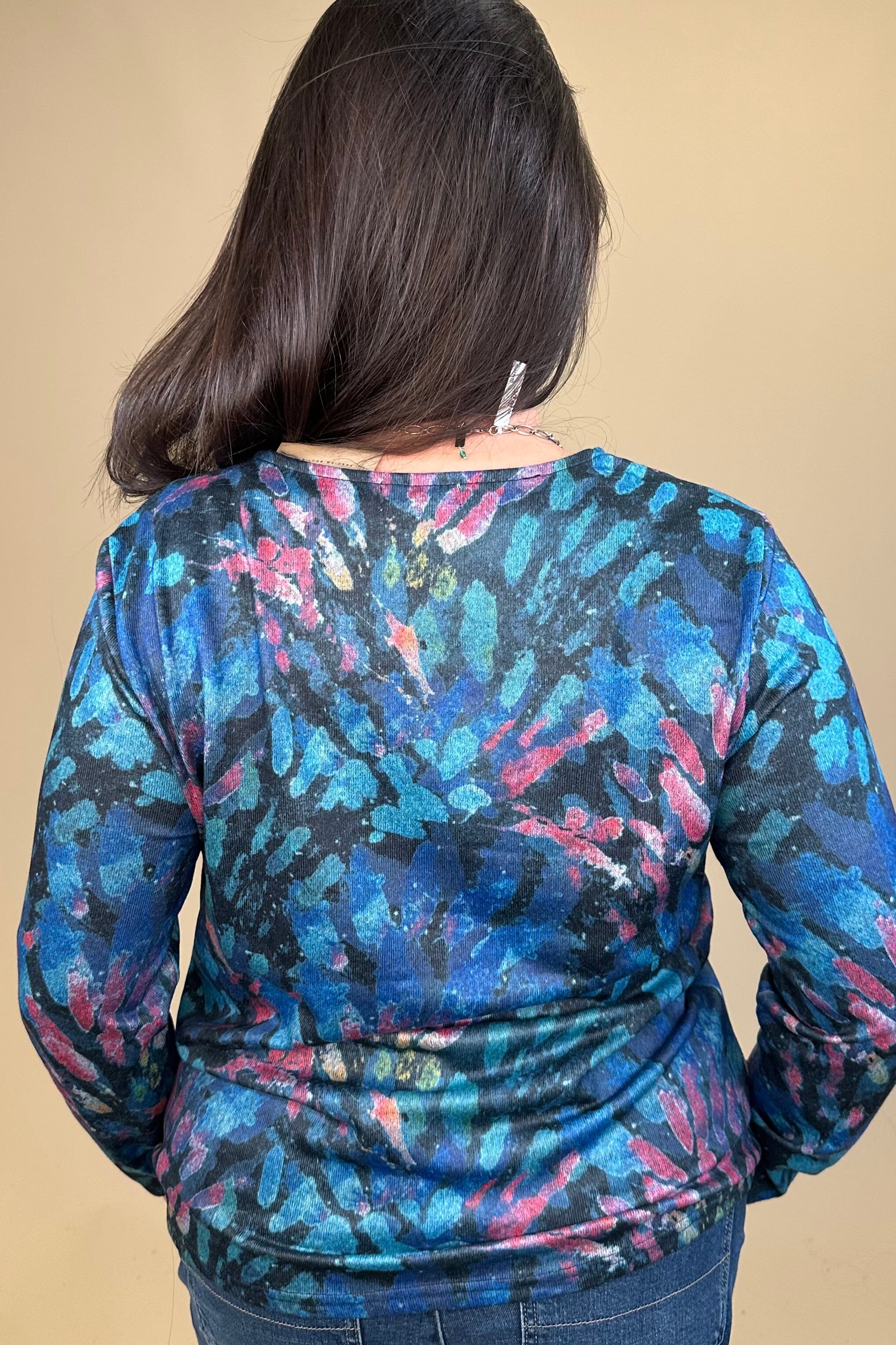 Watercolor Print Top MISSY TOP SPECIAL:~~Unassigned~~ CREATION 