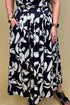 Printed Midi Skirt w/Back Elastic BOTTOMS SHE&SKY 