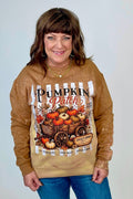 Pumpkin Patch Bleached Sweastshirt MISSY BASIC KNIT:~~Unassigned~~ ENVEE MEE 