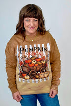Pumpkin Patch Bleached Sweastshirt MISSY BASIC KNIT:~~Unassigned~~ ENVEE MEE 