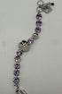 Medium Round Bracelet with Amethyst and Rhodium Flowers BETTERBRANDJEWELRY MICHALSMARIANA 