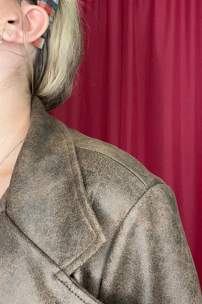 Long Sleeve Moto Suede Jacket JACKET CREATION 
