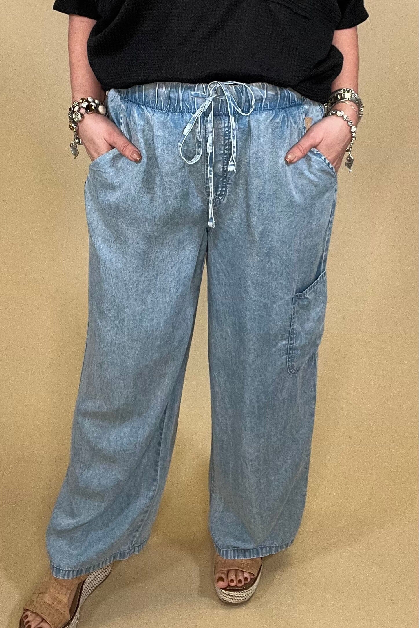 Pull On Ankle Pant w/3 Pockets BOTTOMS ZAC &amp; RACHEL 