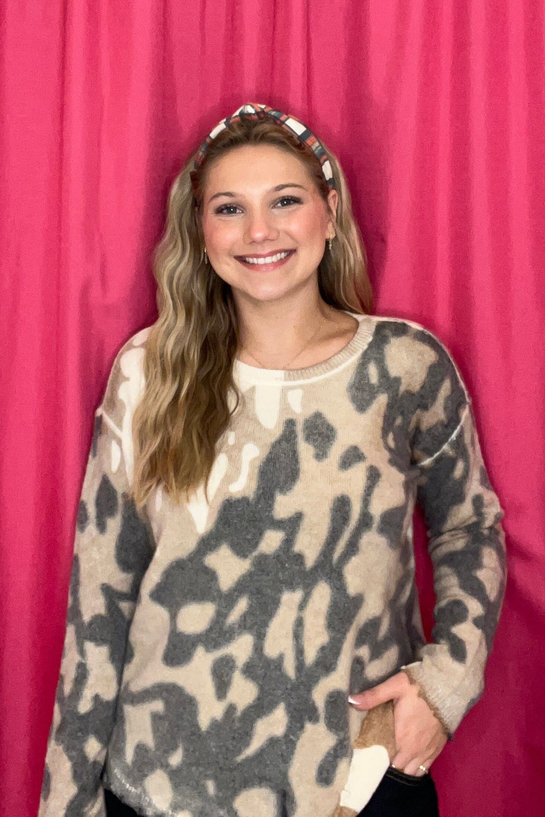 Printed Reversible Sweater MISSY TOP SPECIAL CHARLIEB