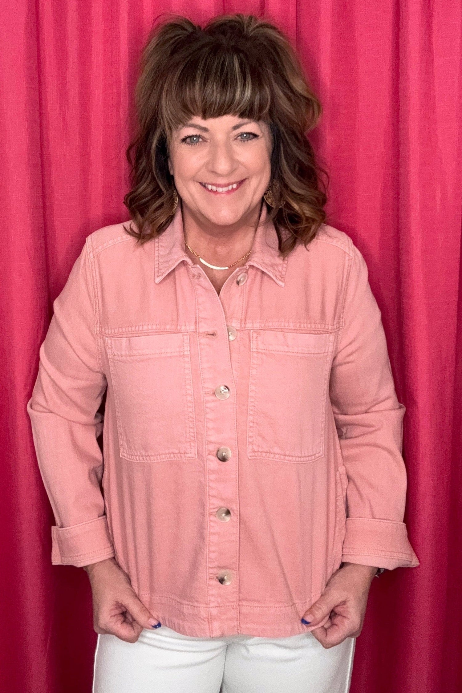 High/Low Denim Shacket OUTFIT COMPLETER LIVERPOOL 