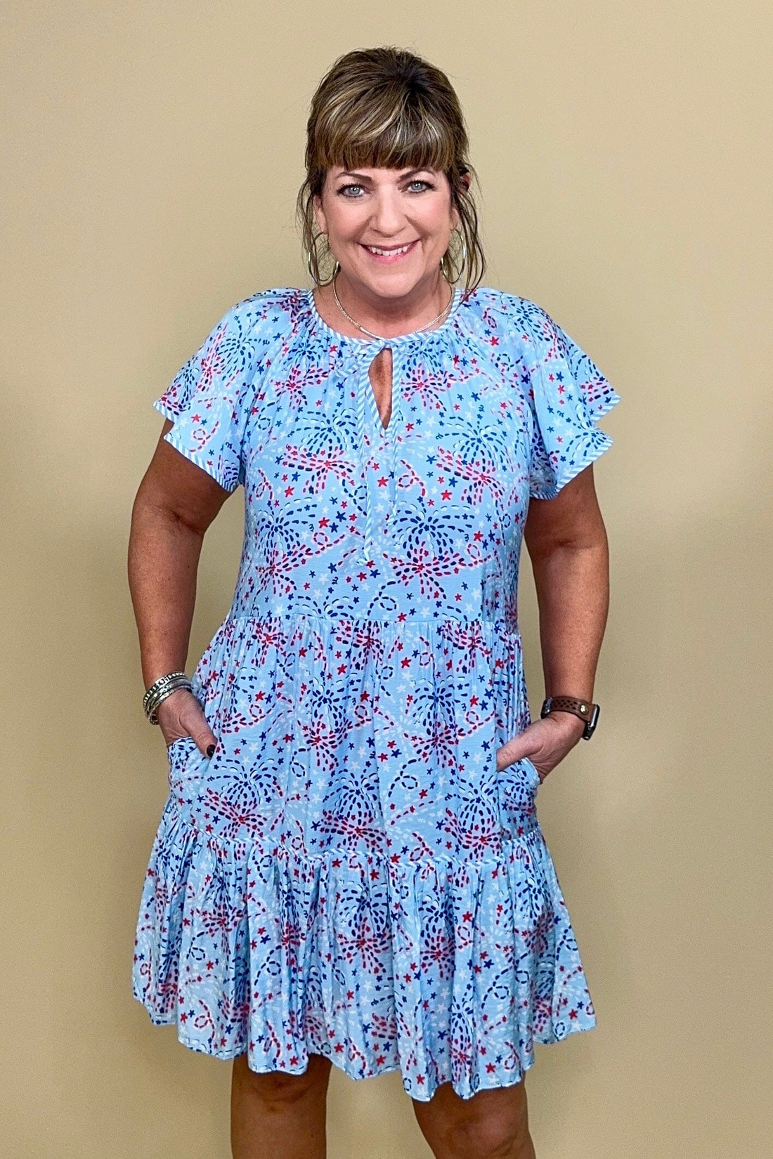 Lillian Star Spangled Dress DRESS MARYSQUARE 