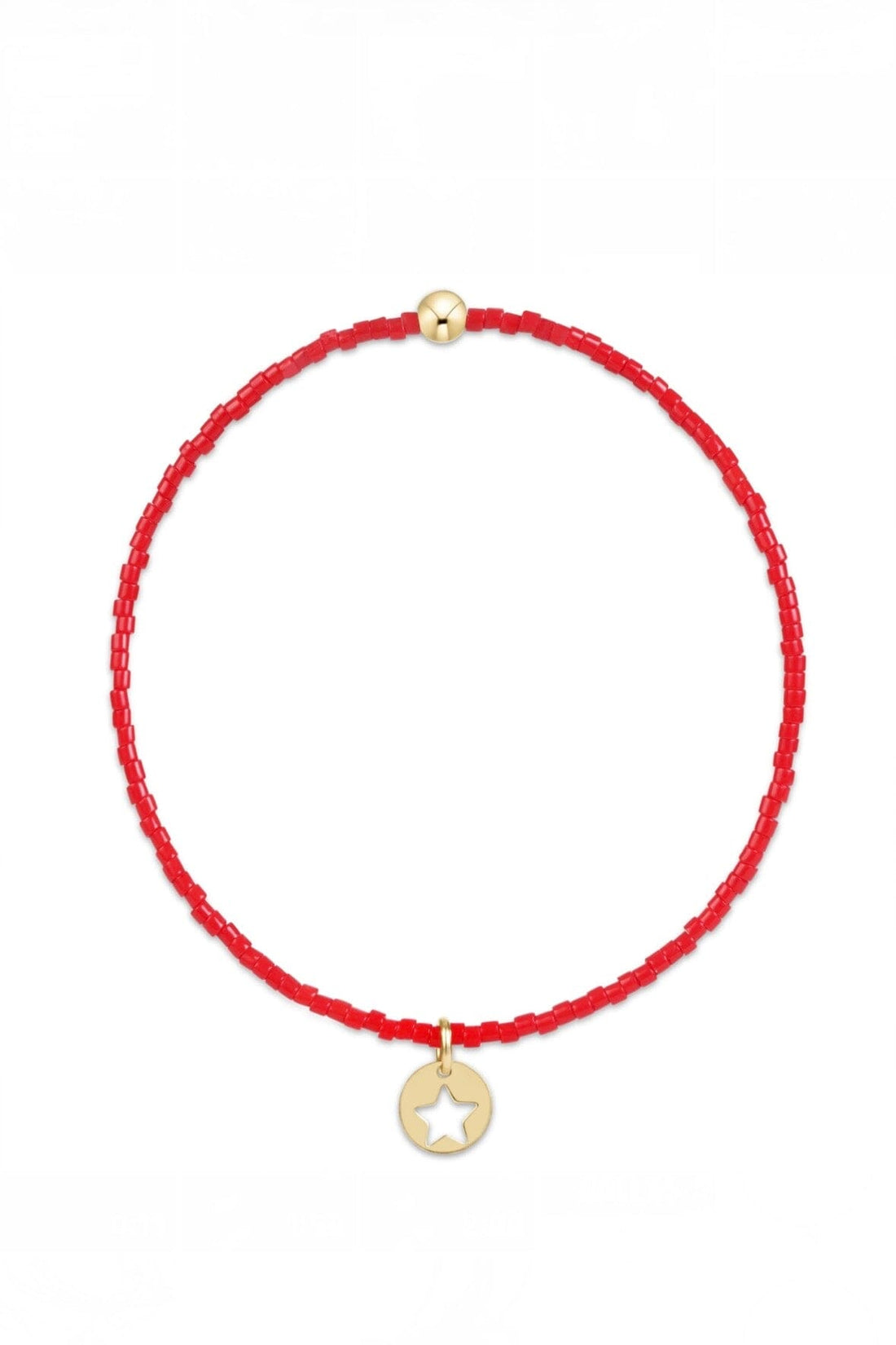 Extends Hope Classic Bracelet- Red Star- Small Gold Disc JEWELRY ENEWTON