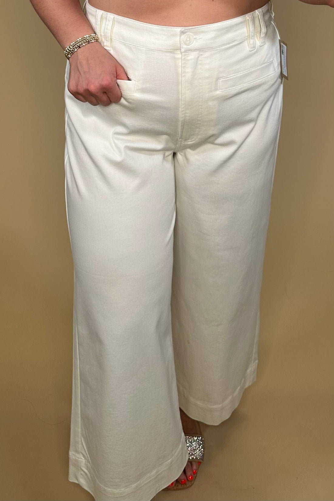 High Rise Cropped Wide Leg 25.5" Inseam BOTTOMS LIVERPOOL 