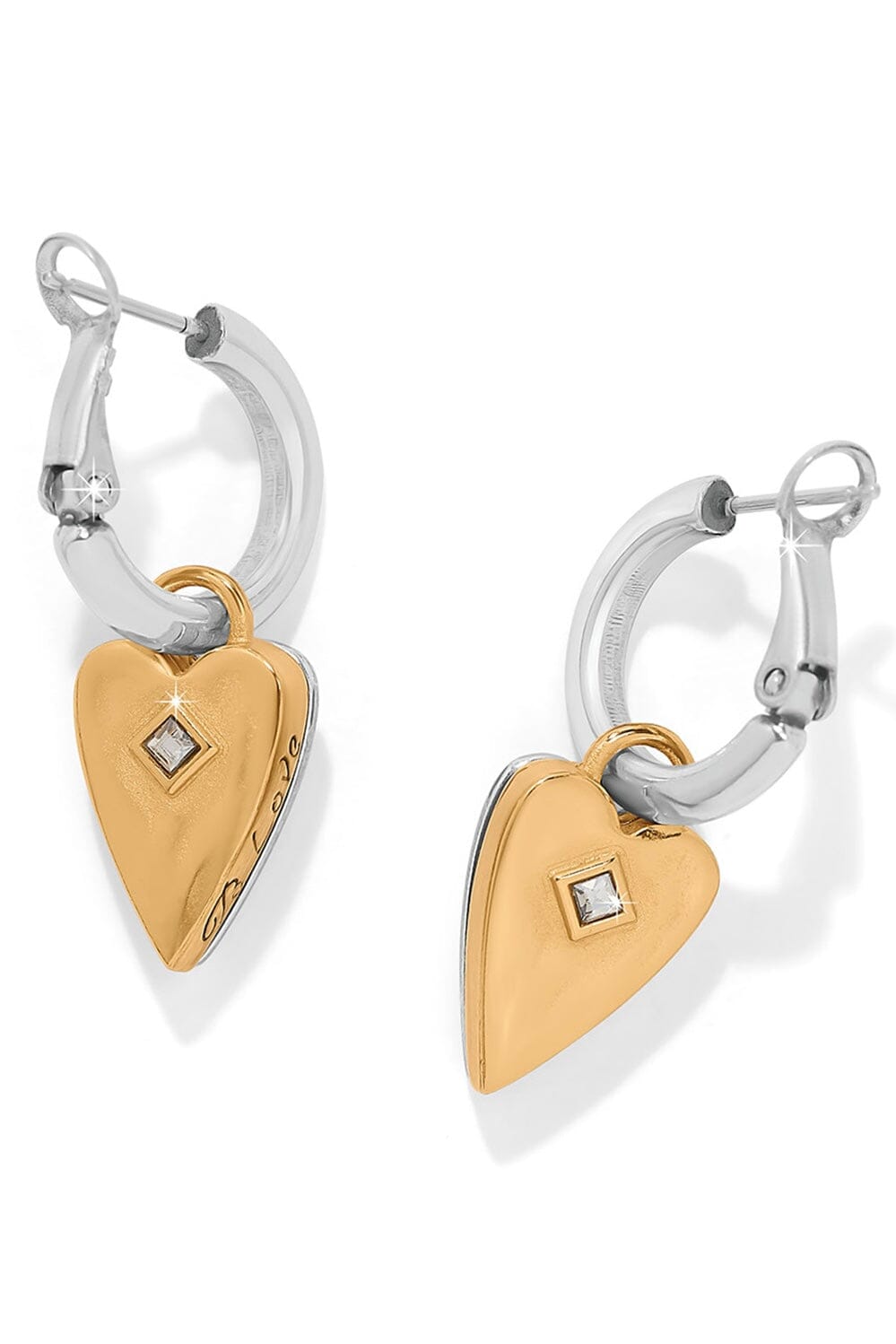 Love Messages Be Love Reversible Hoop Earrings BJEWELRY Brighton Collectables 