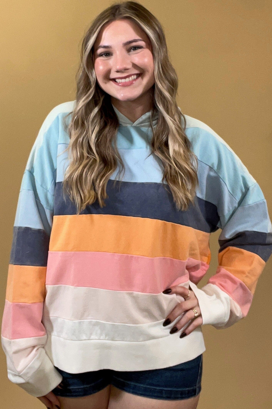 Striped Hoodie JRTOP CASUAL TOP SIMPLY SOUTHERN 