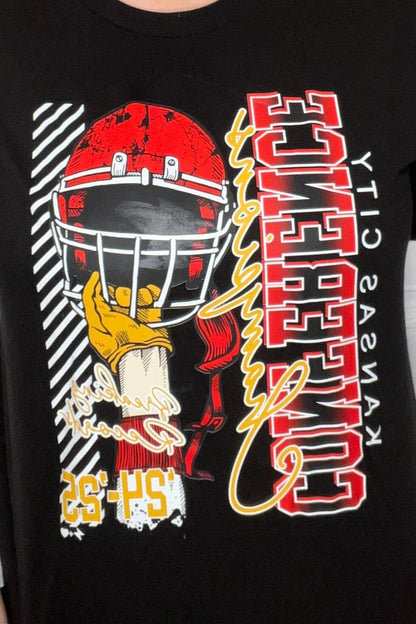 KC Breaking Records T-Shirt MISSY BASIC KNIT HUSTLE &amp; HEART 