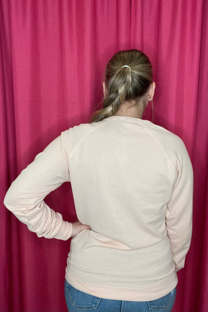 Crew Neck Sweatshirt w/Thankful Pumpkin MISSY BASIC KNIT BLINGAGOGO 