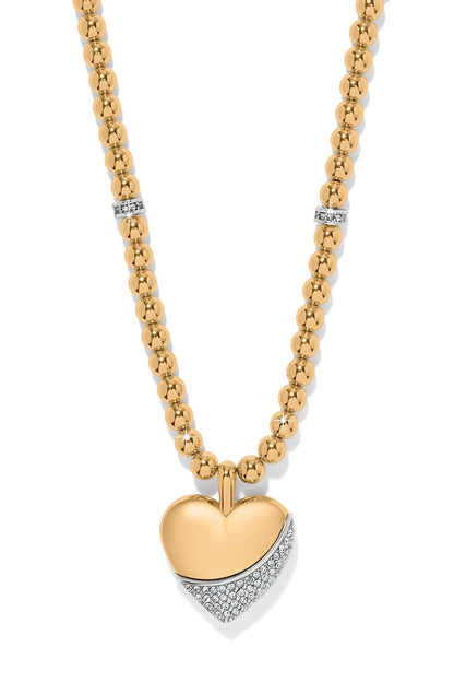 Meridian Petite Wave Gold leeHeart Necklace BJEWELRY Brighton Collectables 