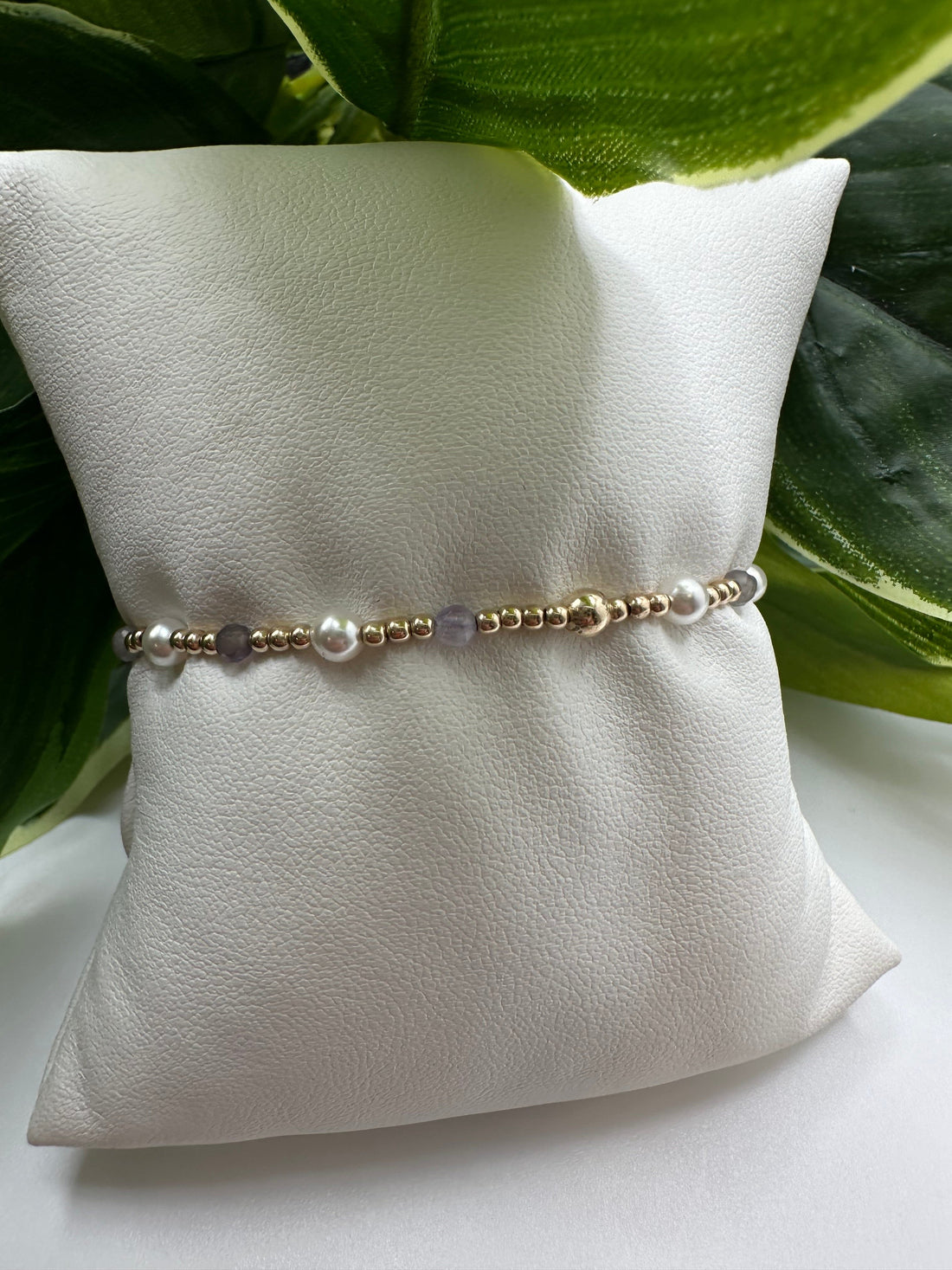 Enewton Pearl Sincerity Pattern 4mm Bead Bracelet- Amethyst JEWELRY ENEWTON 