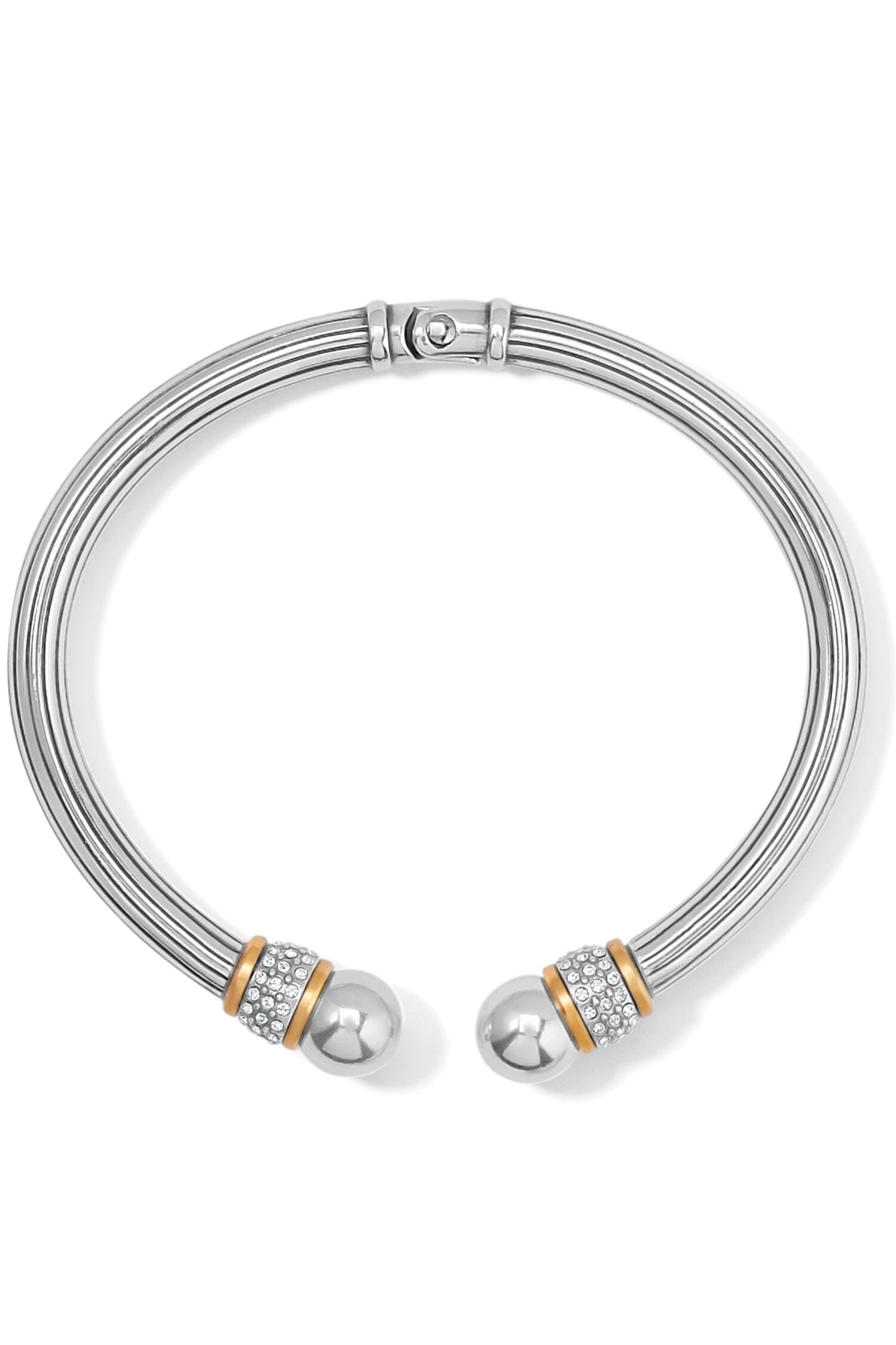 Meridian Two-Tone Open Hinged Bangle BJEWELRY Brighton Collectables 