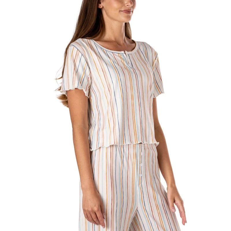 Hello Mello Snooze Fest Ribbed Top UNDER DMMERCHANDISING 