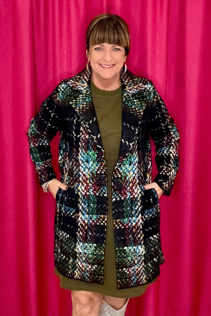 Long Sleeve Open Front Sweater Coat JACKET LIVERPOOL 