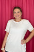 Short Sleeve Top with Lace Applique MISSY TOP SPECIAL SOUTHERN LADY 