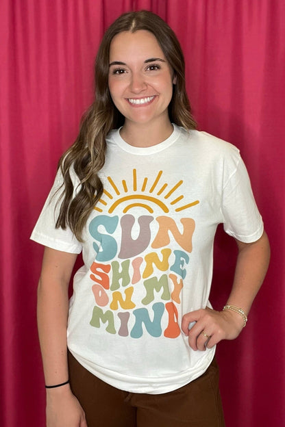 Sunshine On My Mind T-Shirt MISSY BASIC KNIT REBELROSE/ATTITUDETEES 
